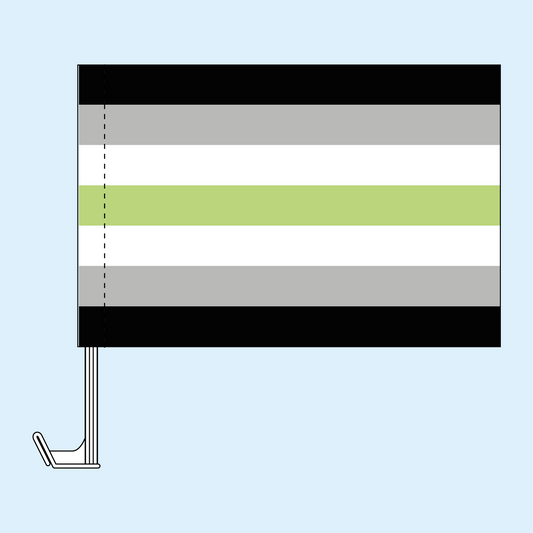 Agender car flag