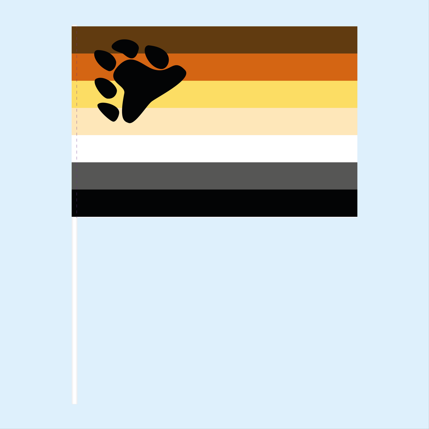 Bear Pride Handwaving Flag