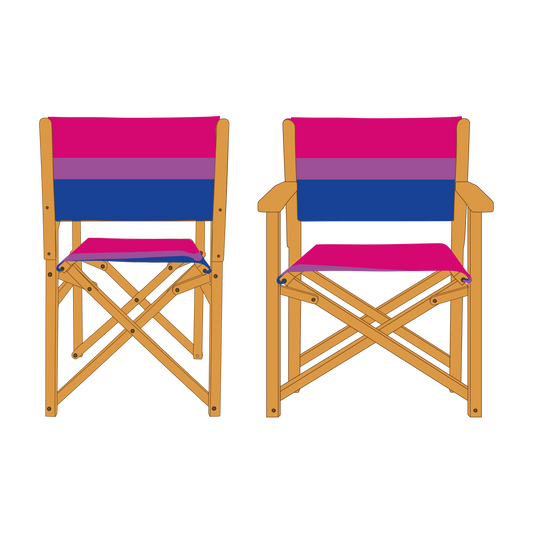 Bisexual Pride Personalised Directors Chair