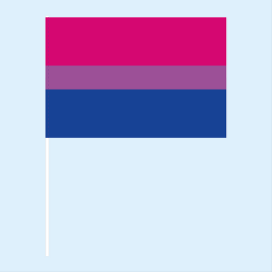 Bisexual Pride Handwaving Flag