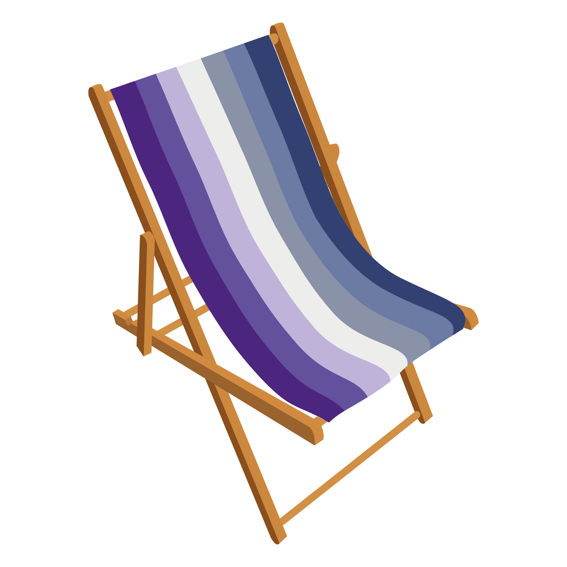 Butch Lesbian Pride Personalised Deckchair