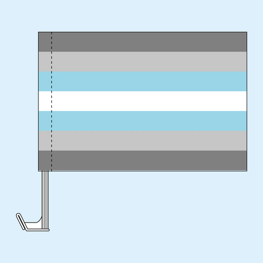 Demiboy Pride Car flag