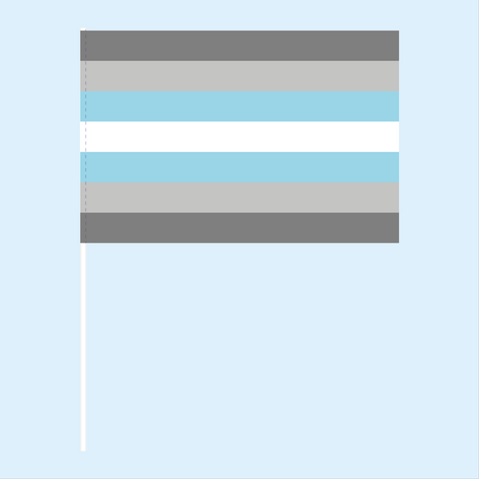 Demiboy Pride Handwaving Flag