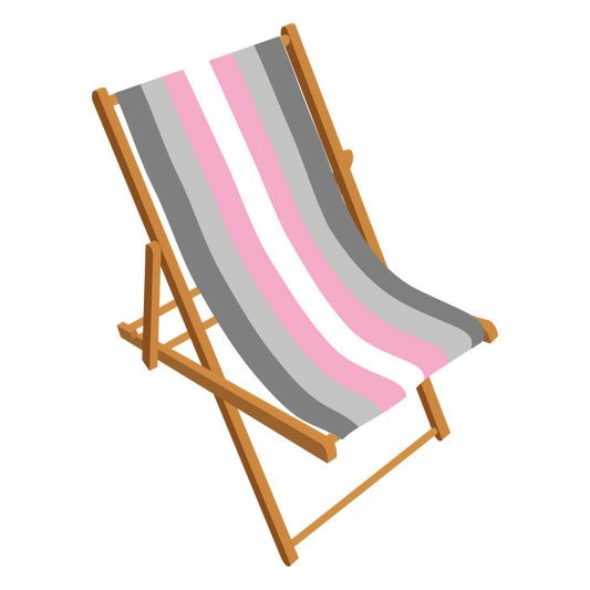 Demigirl Pride Personalised Deckchair