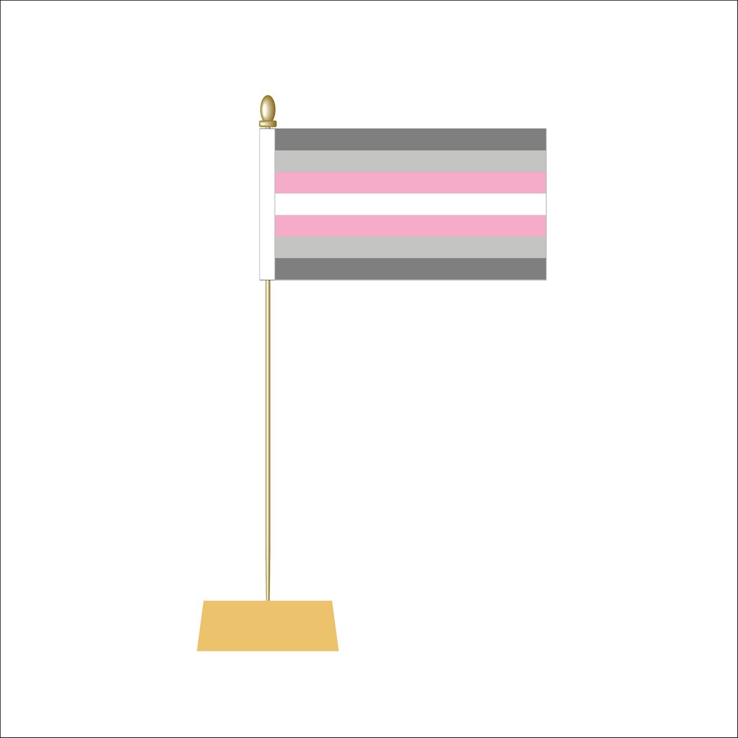Demigirl Pride Table Flag