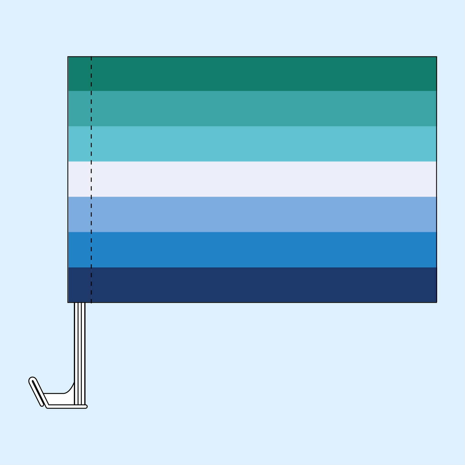 Gay Male (MLM) Pride Car Flag