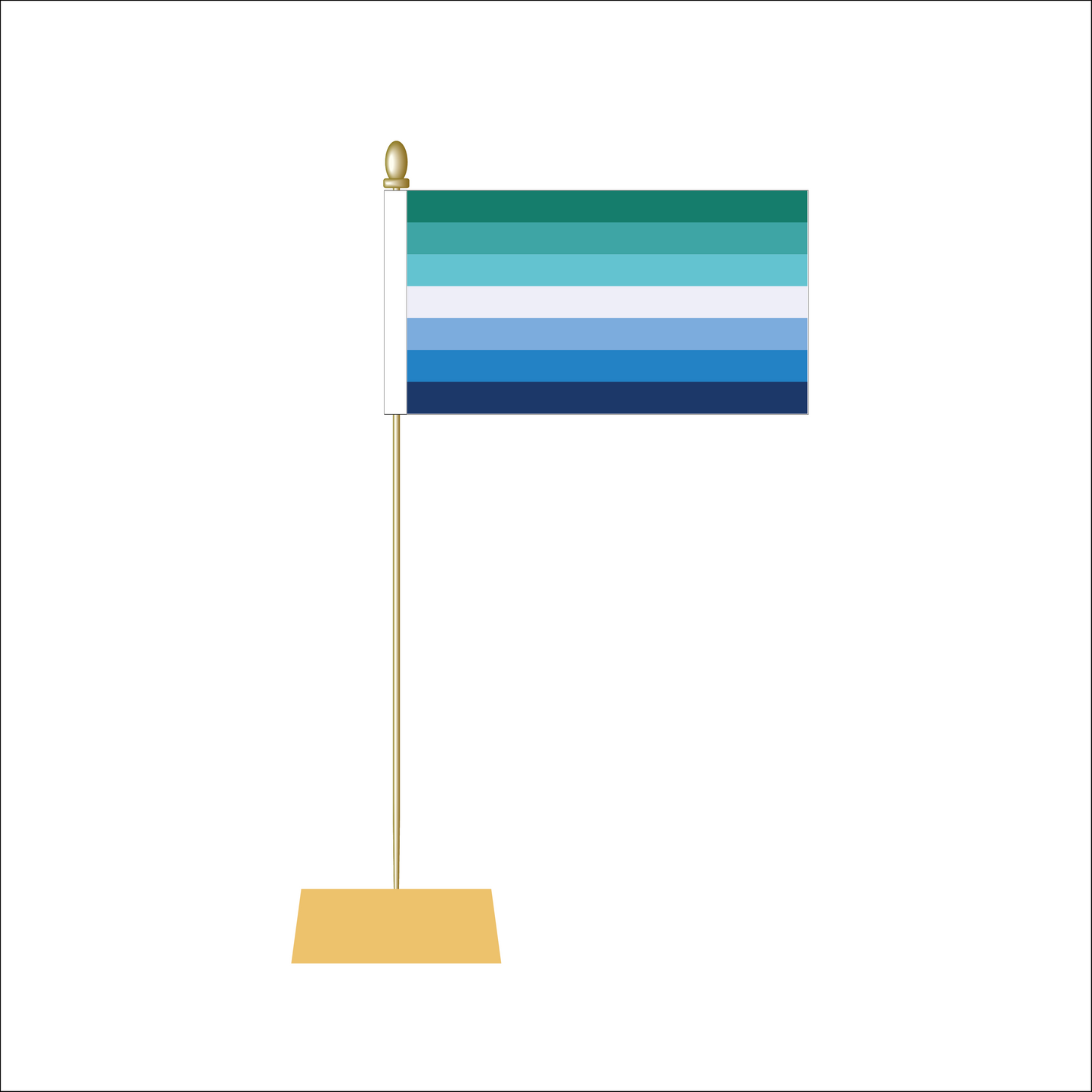 Gay Male Pride Table Flag