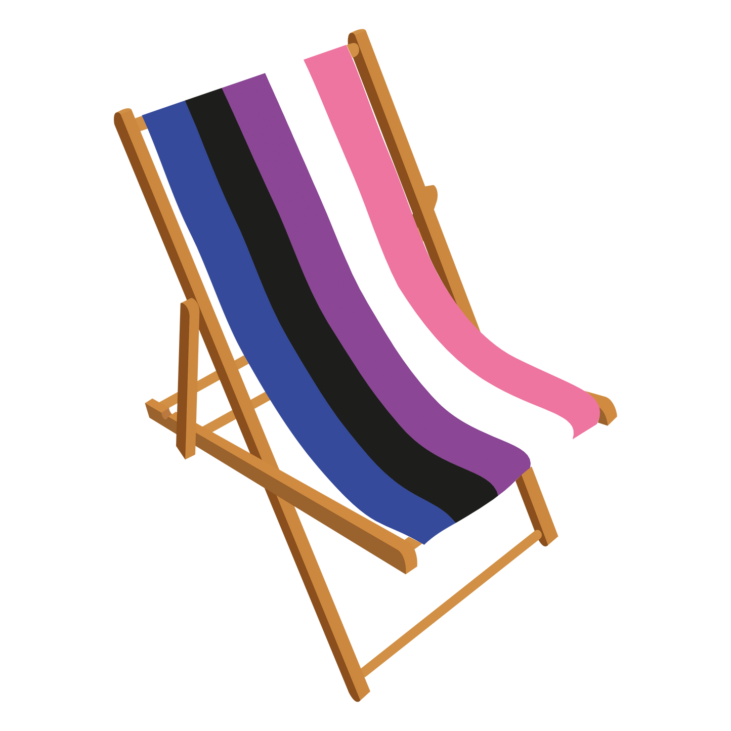 Genderfluid Pride Personalised Deckchair