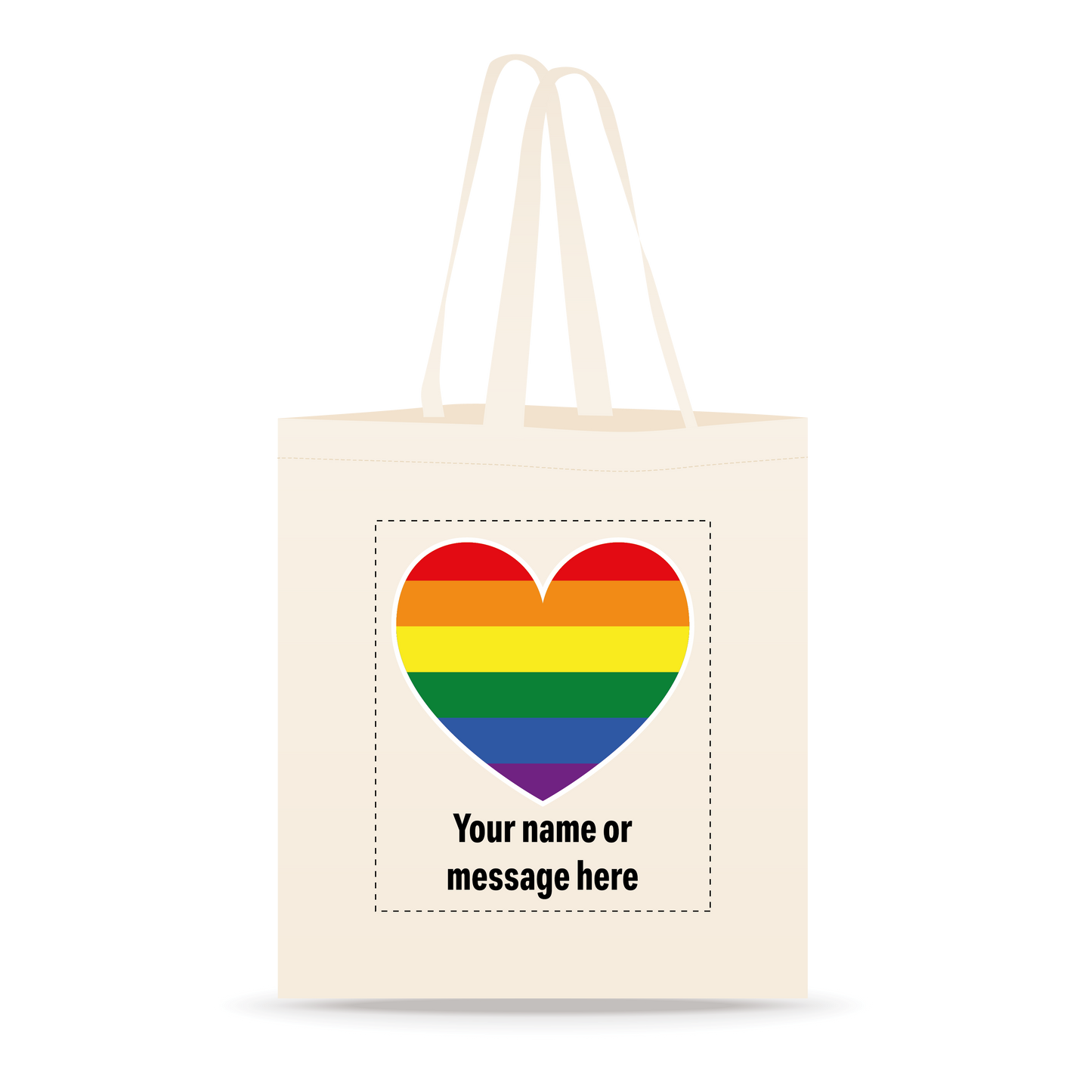 Personalised Pride Cotton Shopping Bag