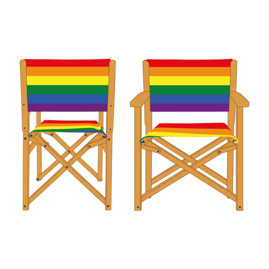 Gilbert Rainbow Pride Personalised Directors Chair