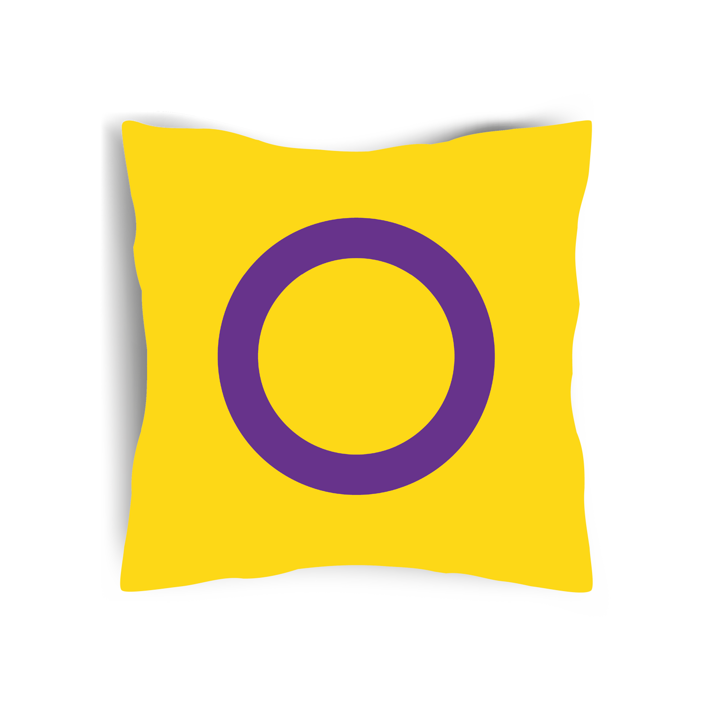 Intersex pride cushion