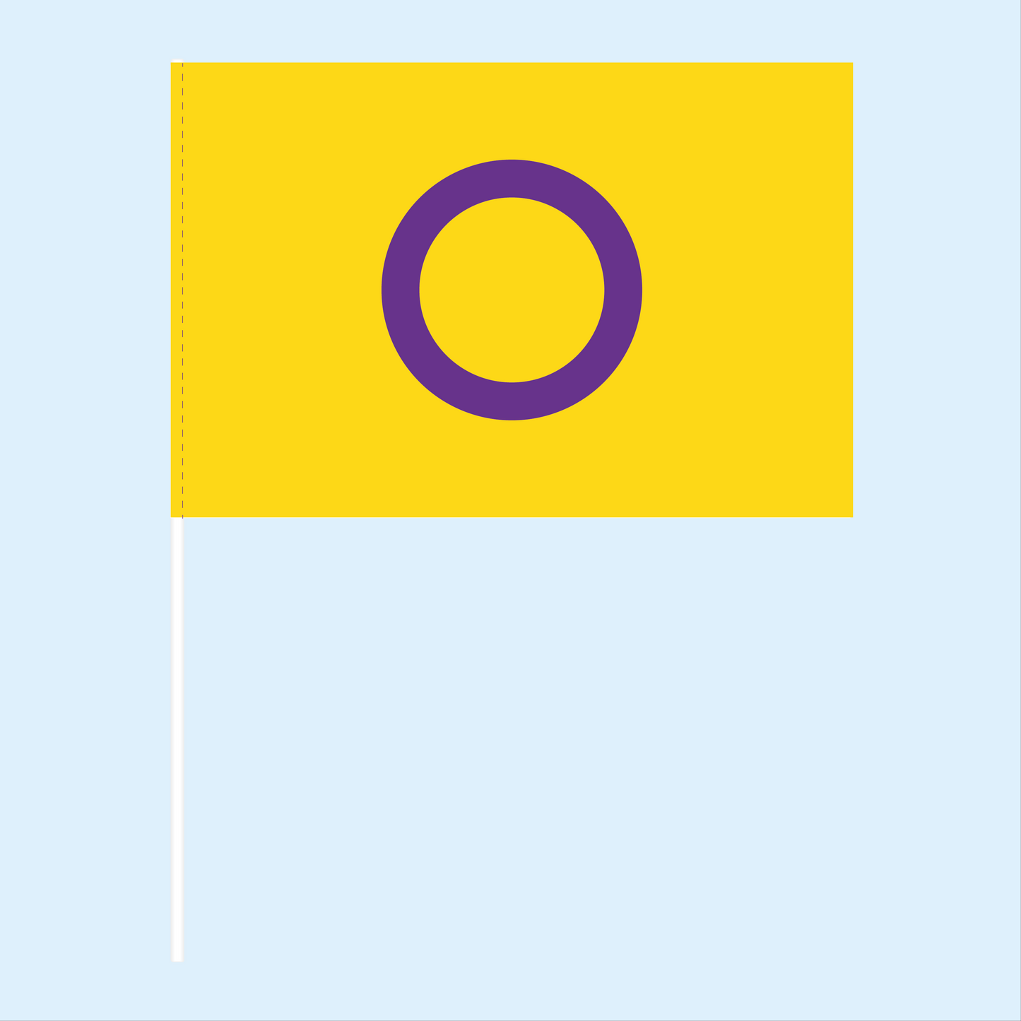 Intersex Pride Handwaving Flag