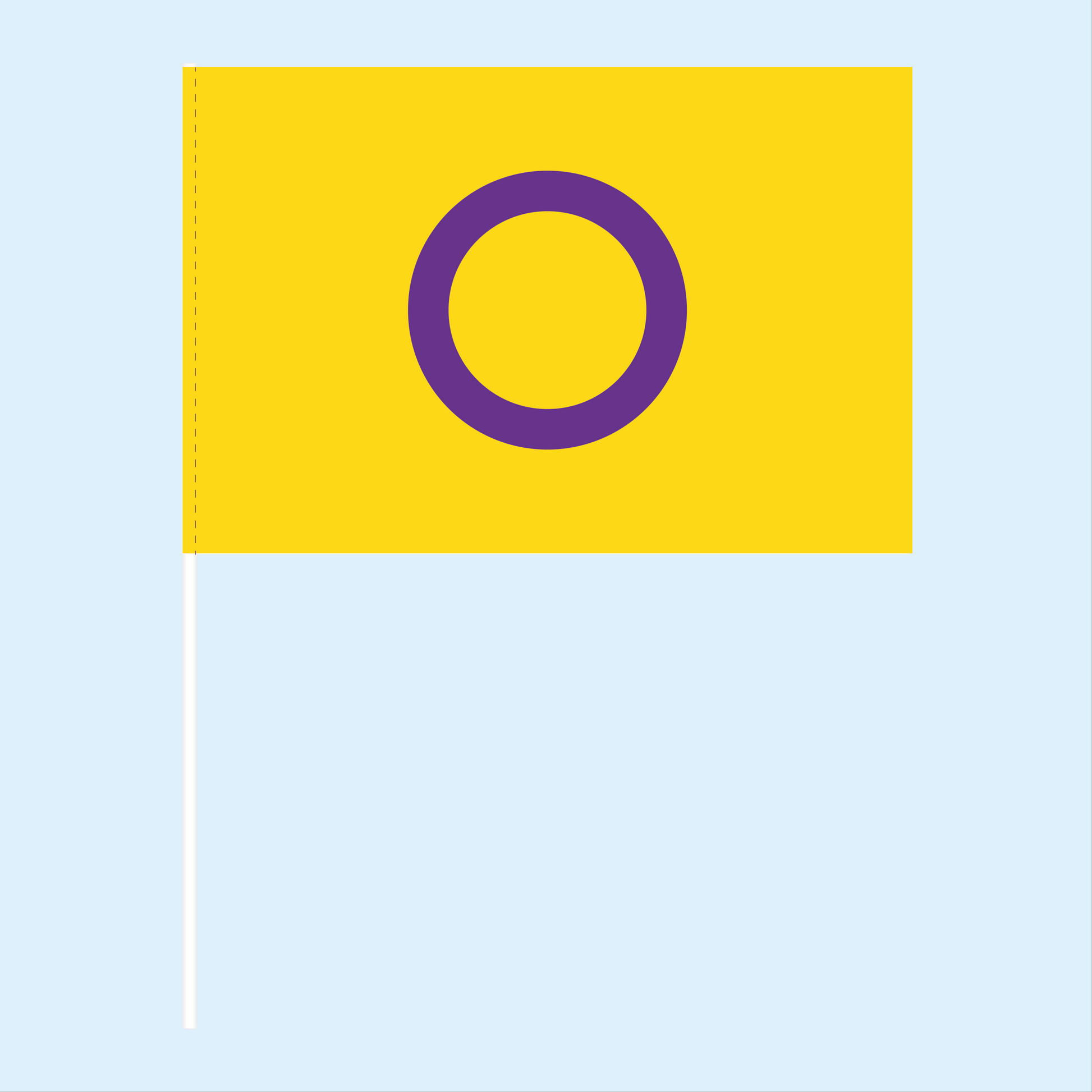 Intersex Pride Handwaving Flag