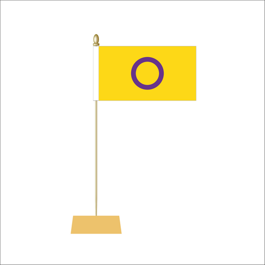 Intersex Pride Table Flag