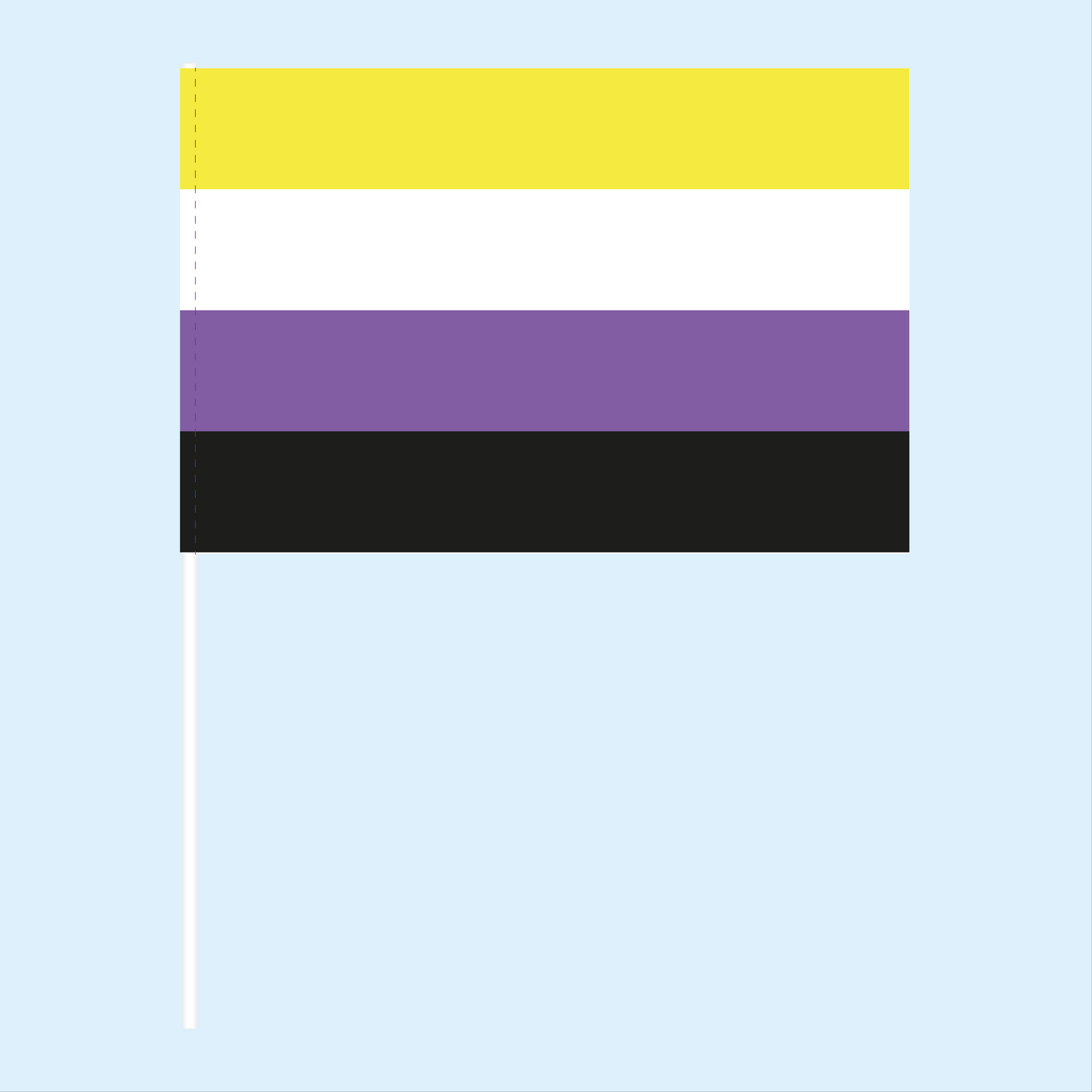 Non-Binary Pride Handwaving Flags