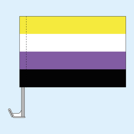 Non-Binary Pride Car Flag