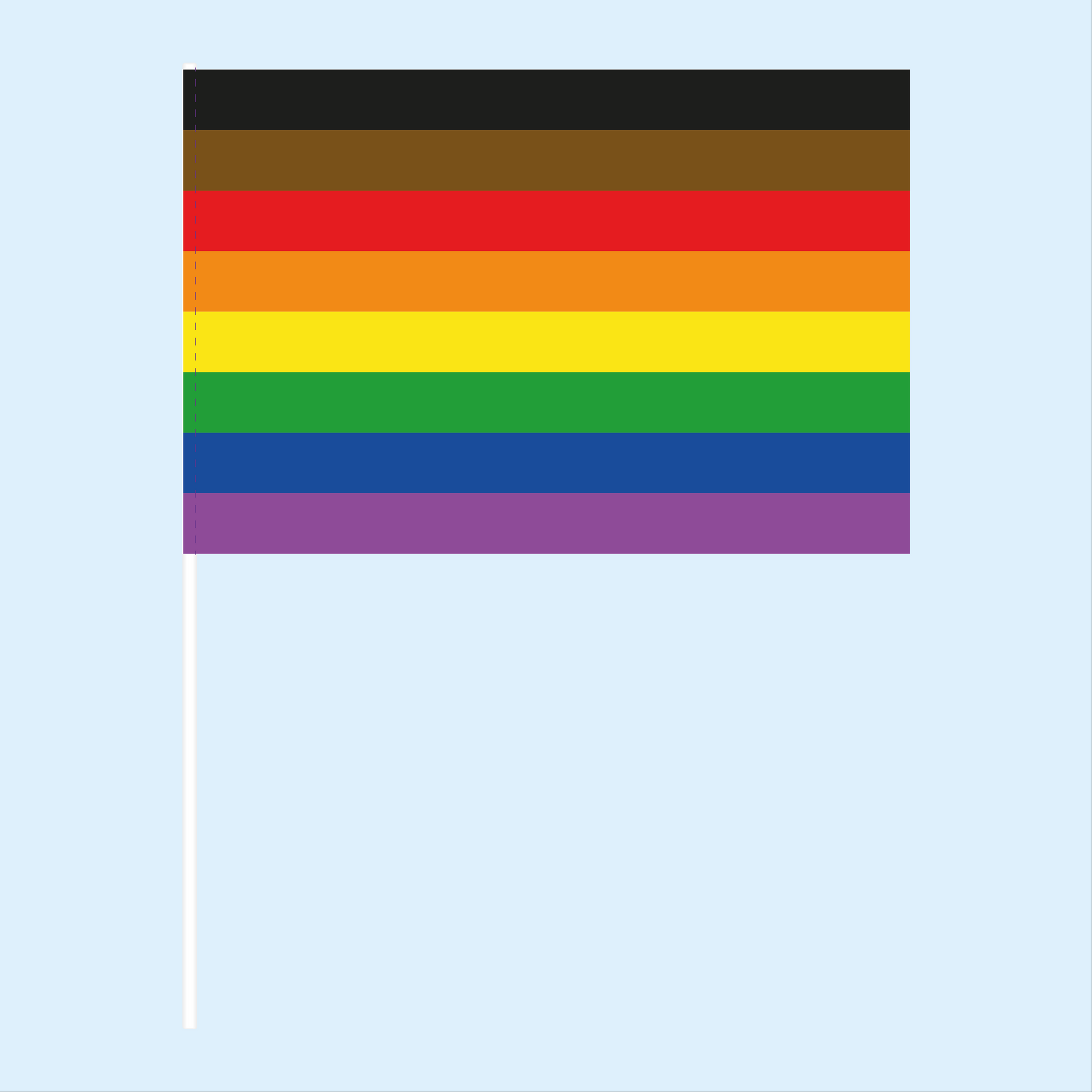 Philadelphia Pride Handwaving Flag
