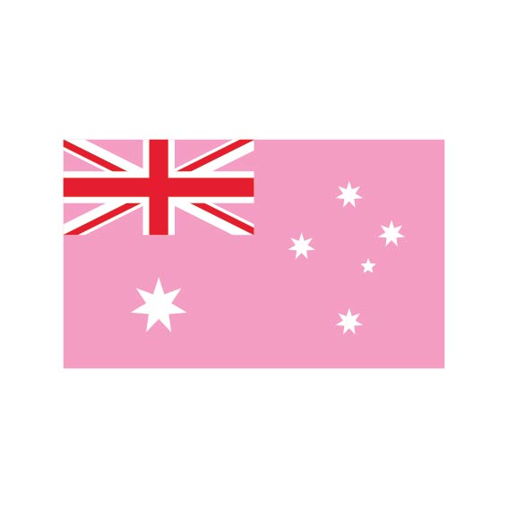 Pink Australia Flag
