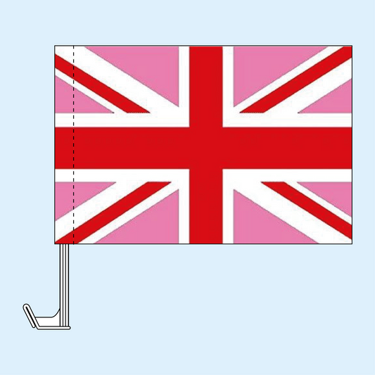 Pink Union Car Flag