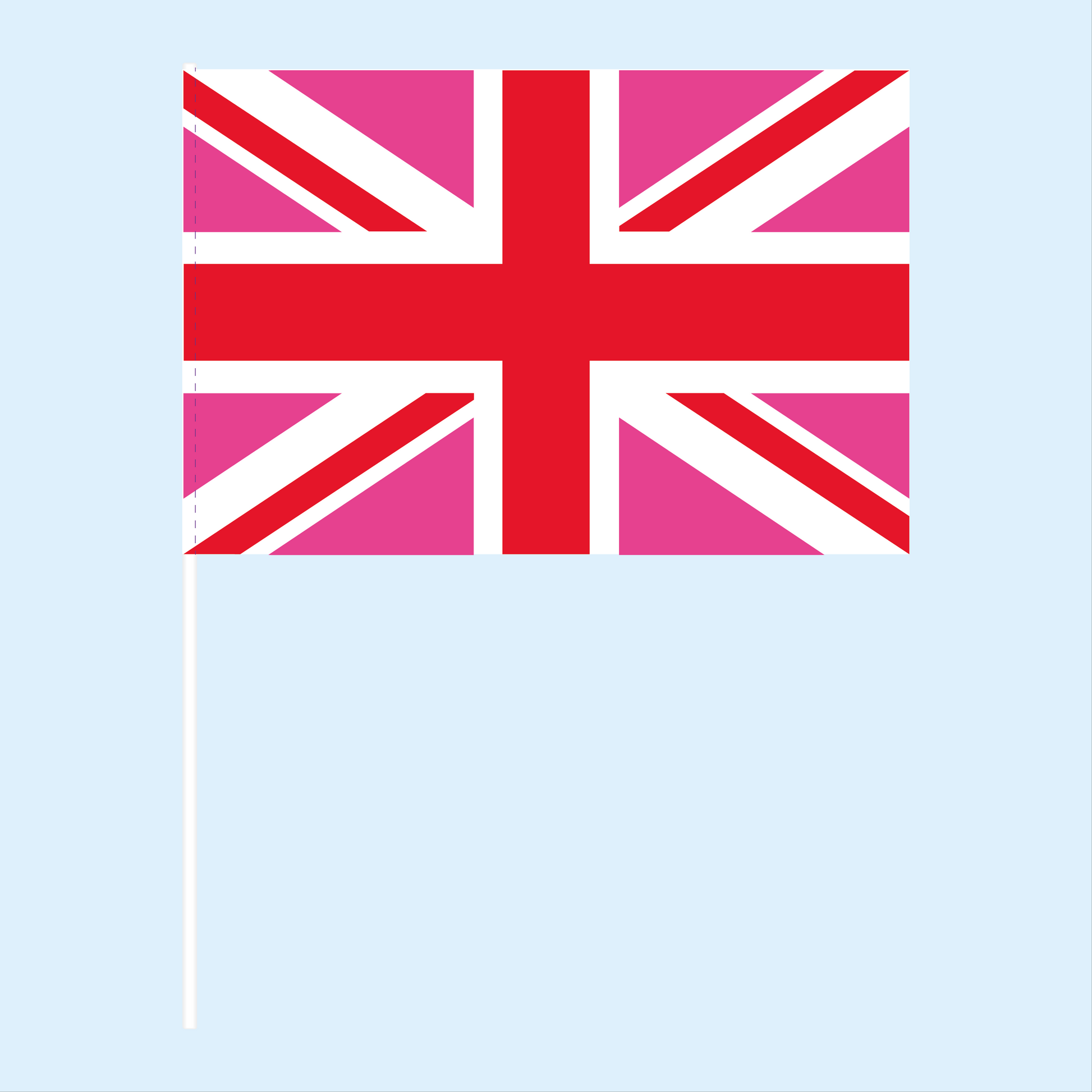 Pink Union Handwaving Flag