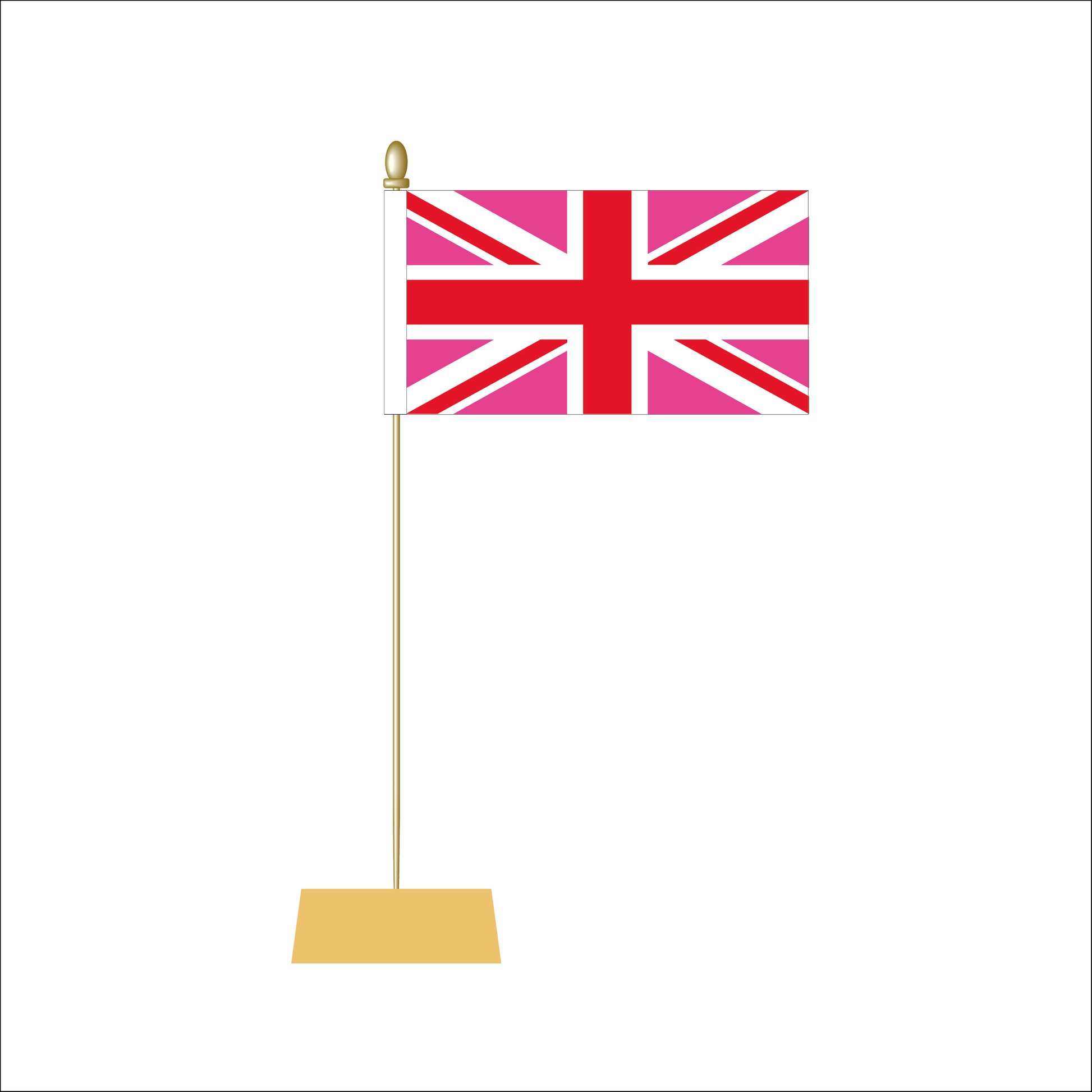 Pink Union Pride Table Flag