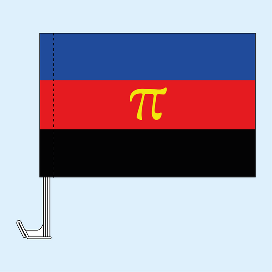 Polyamory Pride Car Flag