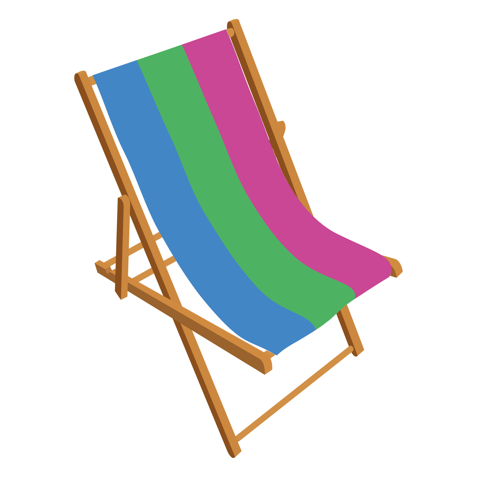 Polysexual Pride Personalised Deckchair