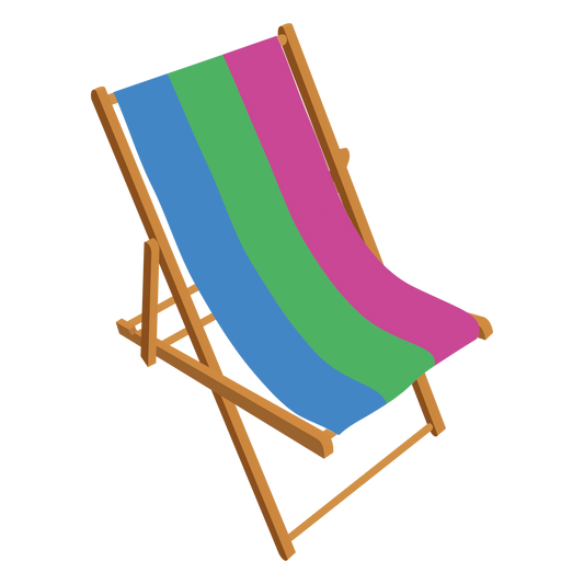 Polysexual Pride Personalised Deckchair