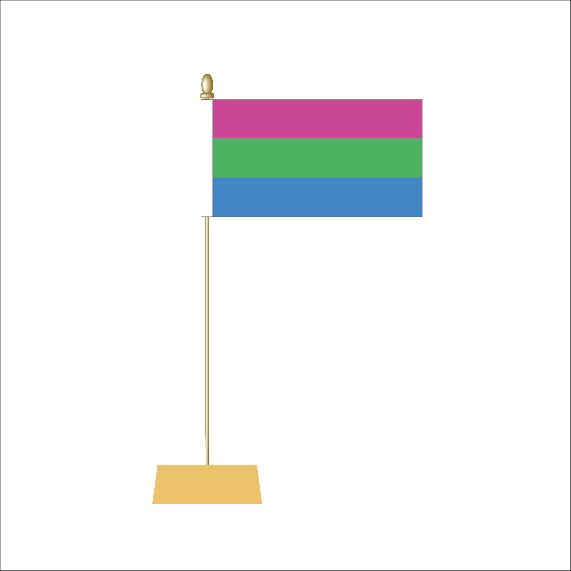 Polysexual Pride Table Flag