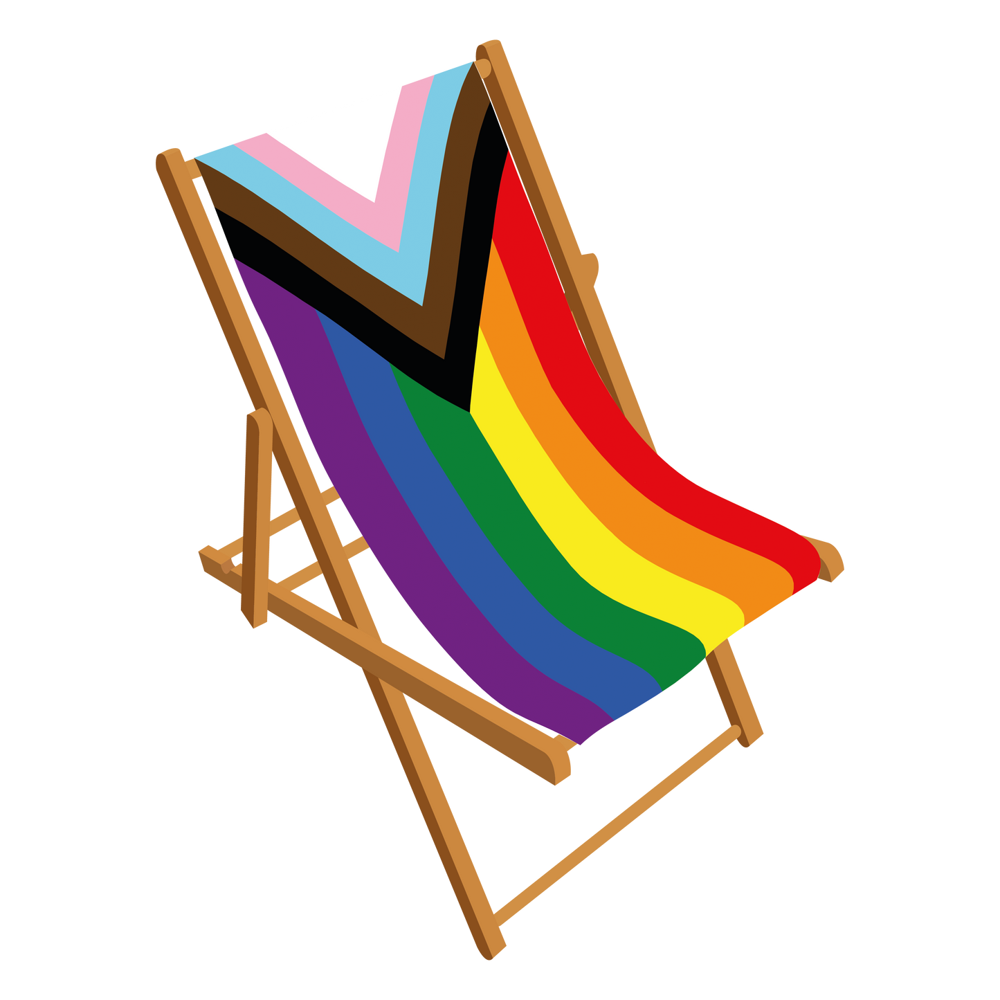 Progress Pride Personalised Deckchair