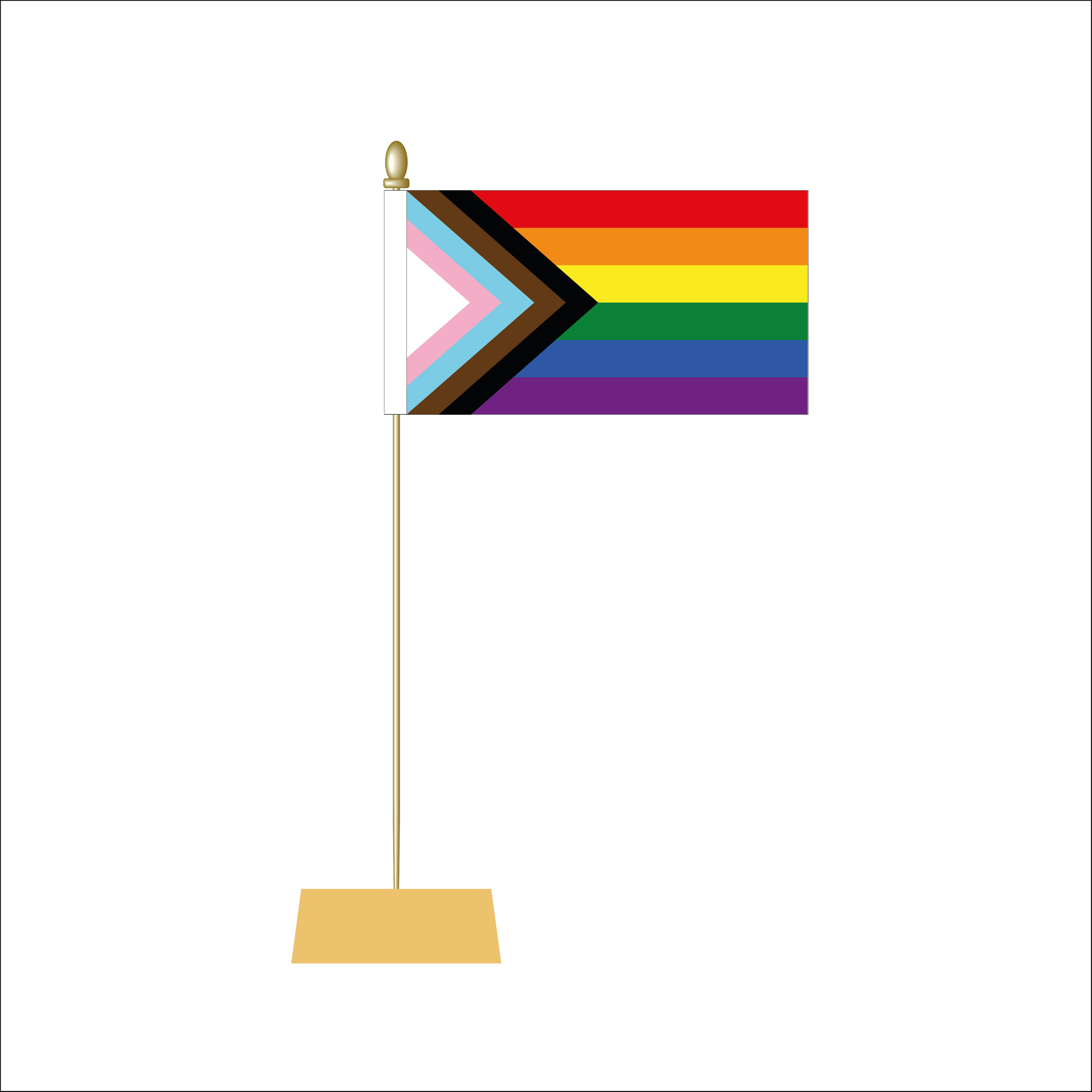 Progress Pride Table Flag