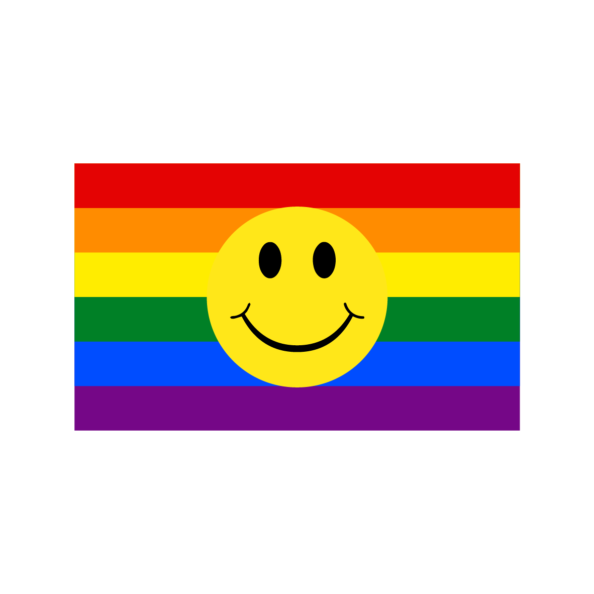 Smiley Union Rainbow Smiley Flag – Pride By One Stop