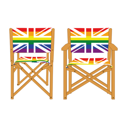 Rainbow Union Pride Personalised Directors Chair