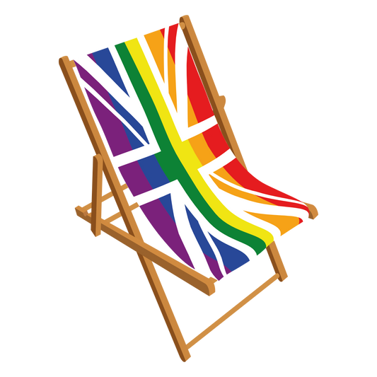 Rainbow Union Pride Deckchair