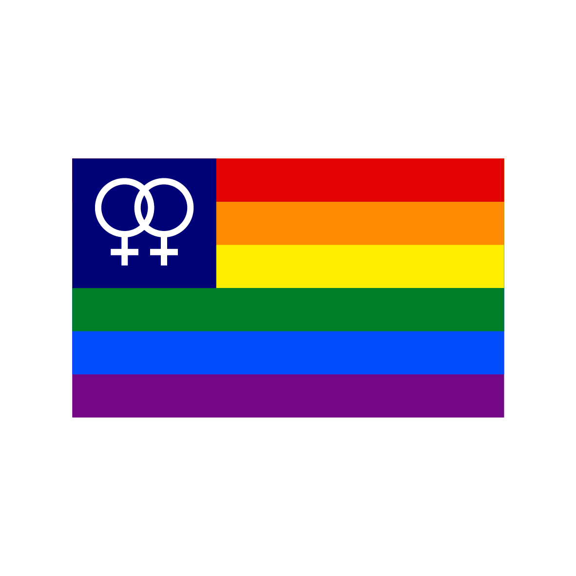 Rainbow Venus Flag