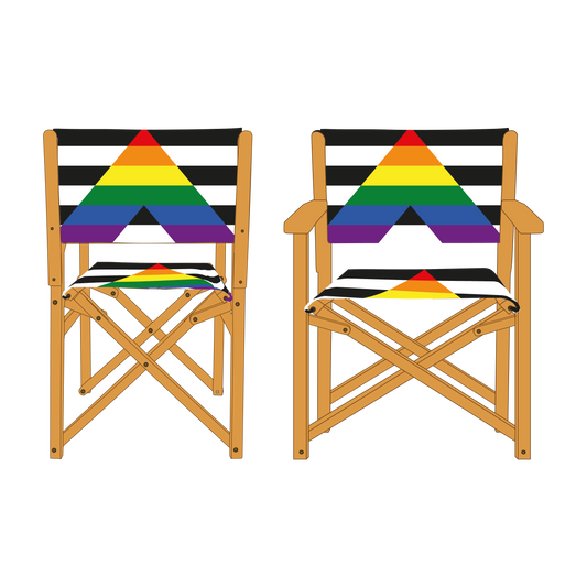 Straight Ally Pride Personalised Directors Chair