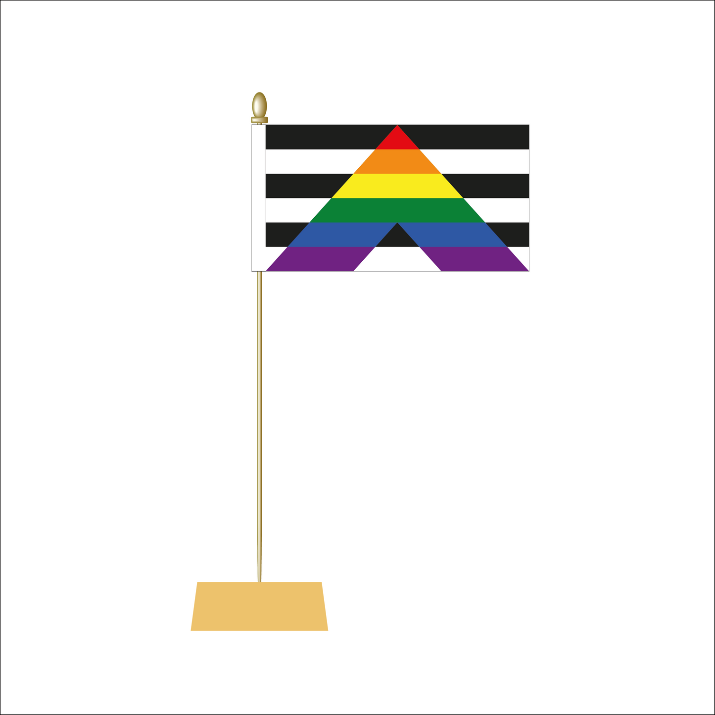 Straight Aly Pride Table Flag
