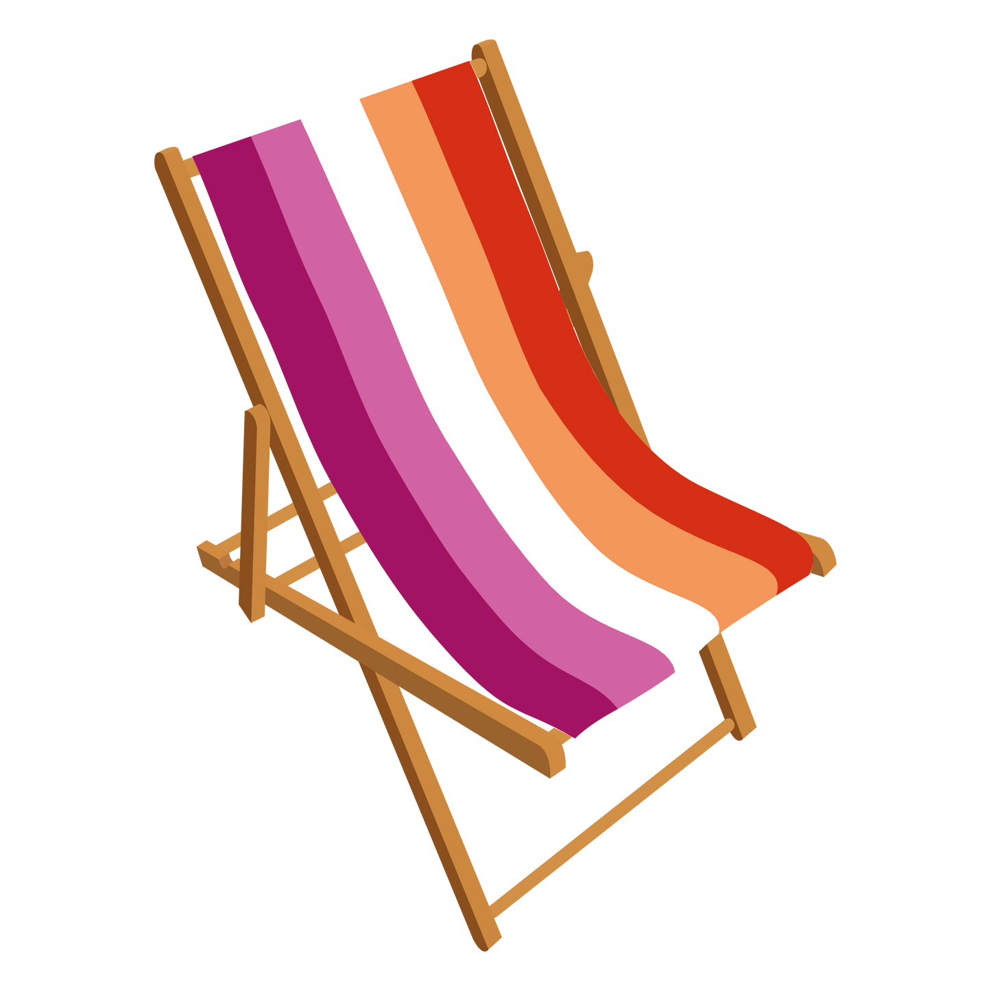 Sunset Lesbian Pride Deckchair