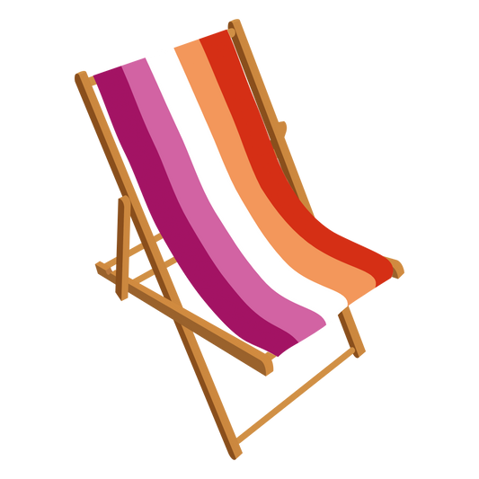 Sunset Lesbian Pride Deckchair