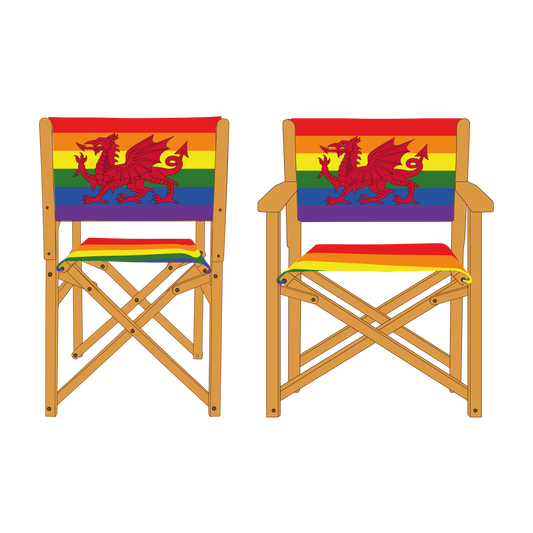 Welsh Dragon/Cymru Pride Personalised Directors Chair